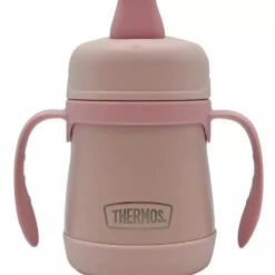 Thermos Insulated Cups|Dishes, Utensils & Food Containers*- 7 Oz. Stainless Steel Sippy Cup W/ Handles Simple Pastels, Rose