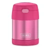 Thermos Food Jars & Snack Cups|Dishes, Utensils & Food Containers*- 10 Oz. Stainless Steel Nonlicensed Funtainer Food, Pink With Spoon