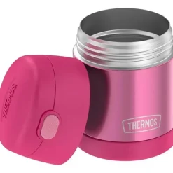Thermos Food Jars & Snack Cups|Dishes, Utensils & Food Containers*- 10 Oz. Stainless Steel Nonlicensed Funtainer Food, Pink With Spoon