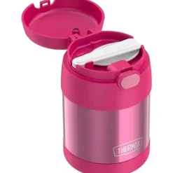 Thermos Food Jars & Snack Cups|Dishes, Utensils & Food Containers*- 10 Oz. Stainless Steel Nonlicensed Funtainer Food, Pink With Spoon