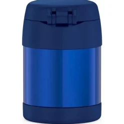 Thermos Food Jars & Snack Cups|Dishes, Utensils & Food Containers*- 10 Oz. Stainless Steel Nonlicensed Funtainer Food, Blue With Spoon