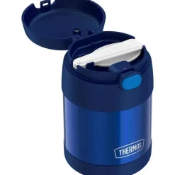 Thermos Food Jars & Snack Cups|Dishes, Utensils & Food Containers*- 10 Oz. Stainless Steel Nonlicensed Funtainer Food, Blue With Spoon