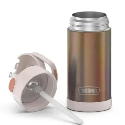 Thermos Water Bottle|Dishes, Utensils & Food Containers*- 12 Oz. Stainless Steel Non-Licensed Funtainer® Bottle, Rose Gold