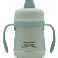 Thermos Insulated Cups|Dishes, Utensils & Food Containers*- 7 Oz. Stainless Steel Sippy Cup W/ Handles Simple Pastels, Mint