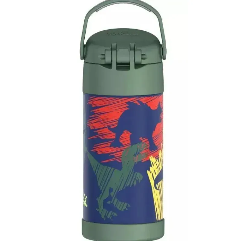 Thermos Water Bottle|Dishes, Utensils & Food Containers*- 12 Oz. Stainless Steel Non-Licensed Funtainer® Bottle, Dinosaurs