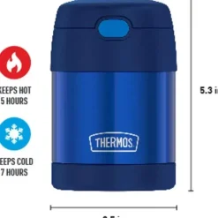Thermos Insulated Cups|Dishes, Utensils & Food Containers*- 10 Oz. Stainless Steel Funtainer® Food Jar, Navy