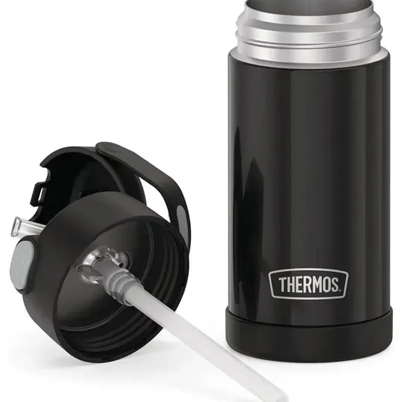 Thermos Insulated Cups|Dishes, Utensils & Food Containers*- 12 Oz. Stainless Steel Funtainer Bottle, Matte Black