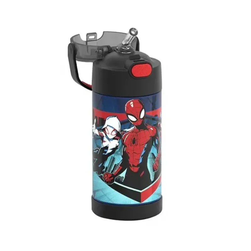 Thermos Super Heroes|Insulated Cups*- Funtrainer 12Oz Licensed Stainless Steel Bottle, Spider-Man