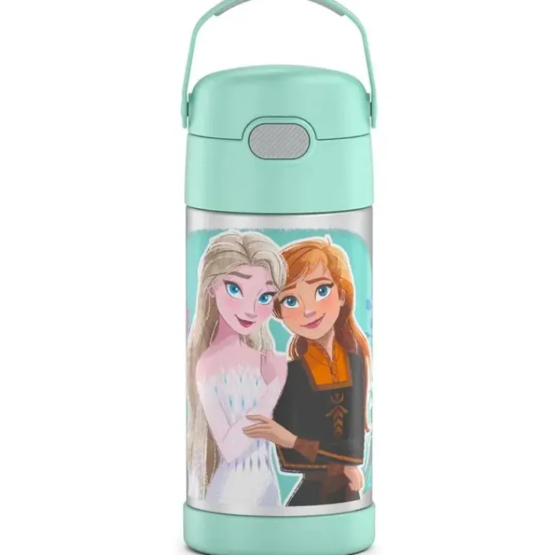 Thermos Frozen|Disney Princess*- Insulated 12Oz Straw Bottle - Frozen Purple