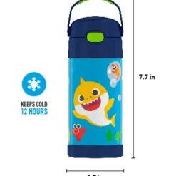 Thermos Baby Shark|Insulated Cups*- Licensed 12Oz Funtainer Bottle, Baby Shark