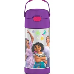 Thermos Insulated Cups|Dishes, Utensils & Food Containers*- 12Oz Stainless Steel Insulated Straw Bottle, Encanto