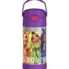 Thermos Insulated Cups|Dishes, Utensils & Food Containers*- 12Oz Stainless Steel Insulated Straw Bottle, RAINBOW HIGH