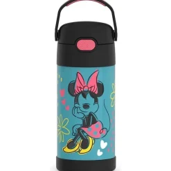 Thermos Mickey & Minnie|Insulated Cups*- 12Oz Stainless Steel Insulated Straw Bottle, Minnie Mouse