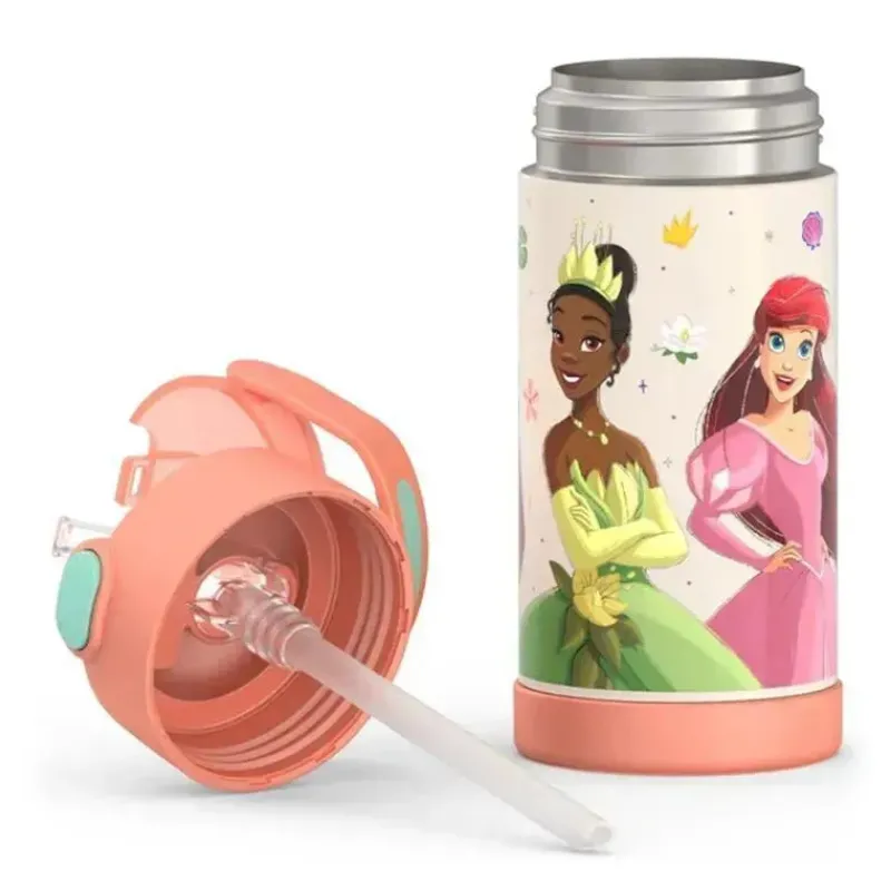 Thermos Disney Princess|Insulated Cups*- 12Oz Stainless Steel Insulated Straw Bottle, Princess