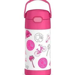 Thermos Barbie|Insulated Cups*- 12Oz Stainless Steel Insulated Straw Bottle, Barbie