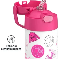 Thermos Barbie|Insulated Cups*- 12Oz Stainless Steel Insulated Straw Bottle, Barbie