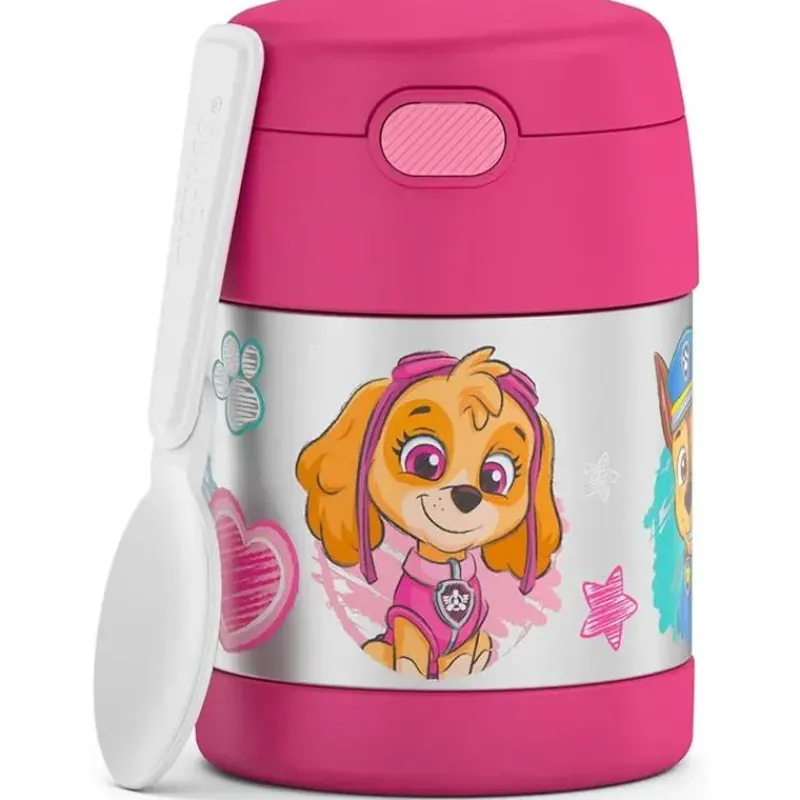 Thermos Food Jars & Snack Cups|Dishes, Utensils & Food Containers*- Stainless Steel Vacuum Insulated Food Jar with Spoon, 10 Oz, Paw Patrol Girl