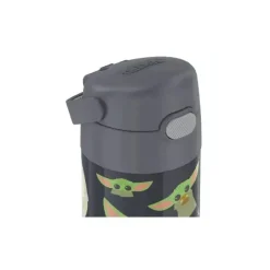 Thermos Star Wars|Insulated Cups*- Stainless Steel Insulated 12 Oz Straw Bottle, Mandalorian