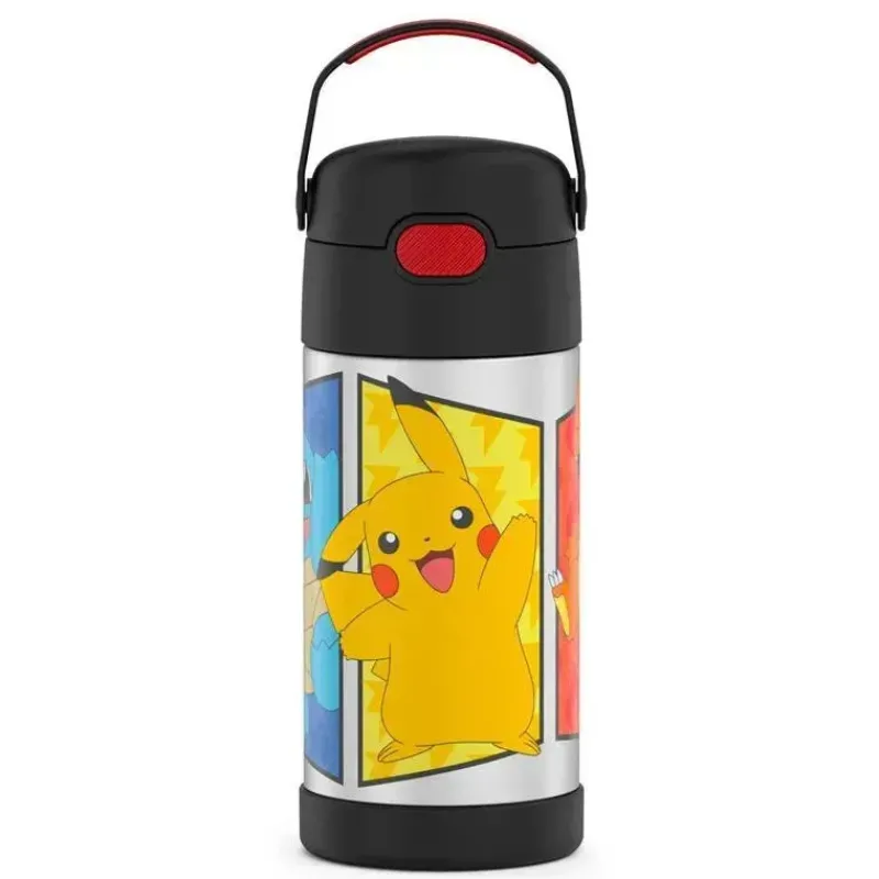 Thermos Insulated Cups|Dishes, Utensils & Food Containers*- Vac Insulated 12Oz Straw Bottle - Pokemon