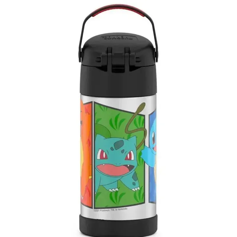 Thermos Insulated Cups|Dishes, Utensils & Food Containers*- Vac Insulated 12Oz Straw Bottle - Pokemon