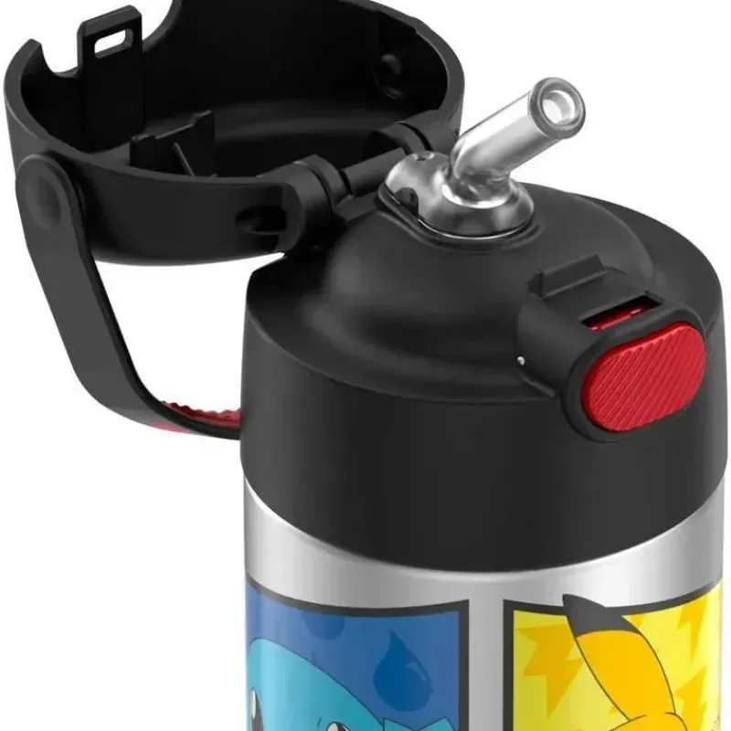 Thermos Insulated Cups|Dishes, Utensils & Food Containers*- Vac Insulated 12Oz Straw Bottle - Pokemon