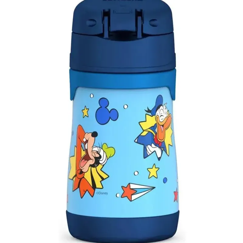 Thermos Straw, Sippy & Training Cups|Dishes, Utensils & Food Containers*- Vacuum Insulated Stainless Steel 10oz Straw Bottle, Mickey Mouse