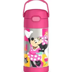 Thermos Straw, Sippy & Training Cups|Dishes, Utensils & Food Containers*- Vacuum Insulated Stainless Steel 12oz Straw Bottle, Minnie Mouse