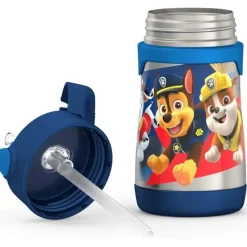 Thermos Straw, Sippy & Training Cups|Dishes, Utensils & Food Containers*- Vacuum Insulated Stainless Steel 10oz Straw Bottle, Paw Patrol Boy