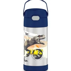 Thermos Straw, Sippy & Training Cups|Dishes, Utensils & Food Containers*- Vacuum Insulated Stainless Steel 12oz Straw Bottle, Jurassic World