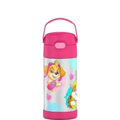Thermos Straw, Sippy & Training Cups|Dishes, Utensils & Food Containers*- Vacuum Insulated Stainless Steel 12oz Straw Bottle, Paw Patrol Girl