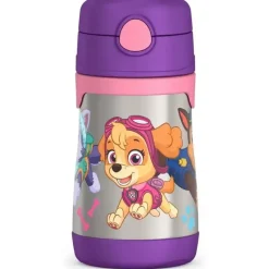 Thermos Straw, Sippy & Training Cups|Dishes, Utensils & Food Containers*- Vacuum Insulated Stainless Steel 10oz Straw Bottle, Paw Patrol Girl