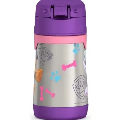 Thermos Straw, Sippy & Training Cups|Dishes, Utensils & Food Containers*- Vacuum Insulated Stainless Steel 10oz Straw Bottle, Paw Patrol Girl