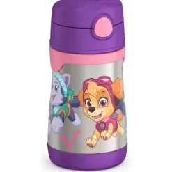 Thermos Straw, Sippy & Training Cups|Dishes, Utensils & Food Containers*- Vacuum Insulated Stainless Steel 10oz Straw Bottle, Paw Patrol Girl