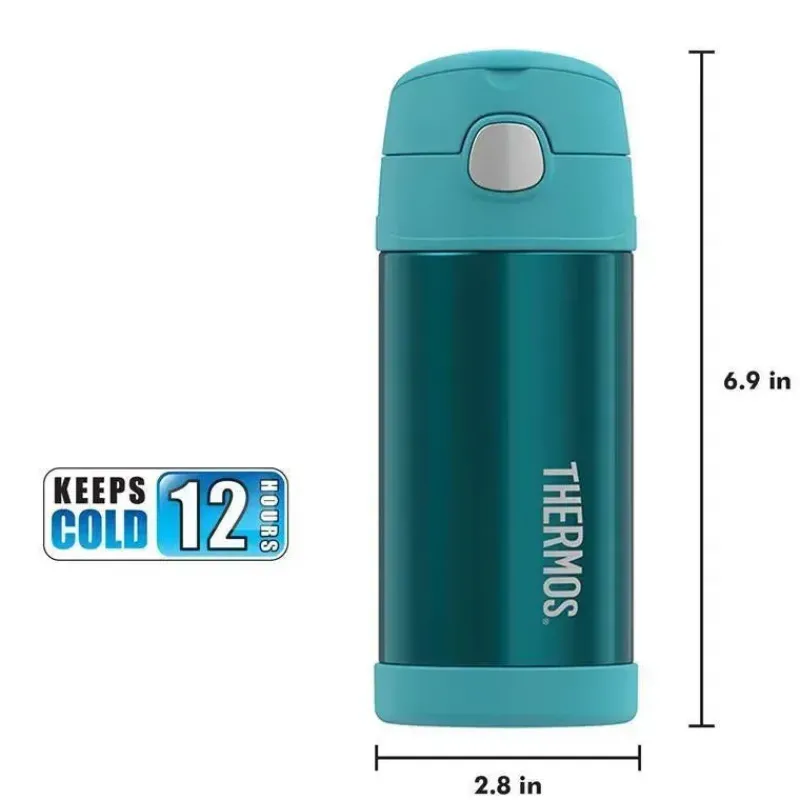Thermos Water Bottle|Insulated Cups*Funtainer 12 Ounce Straw Bottle - PJ Masks