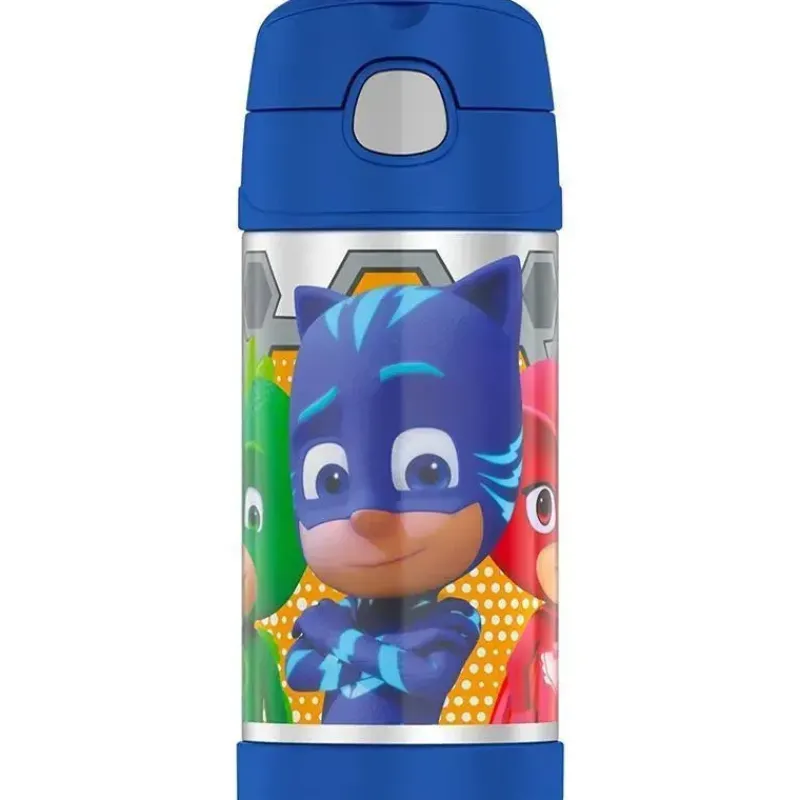 Thermos Water Bottle|Insulated Cups*Funtainer 12 Ounce Straw Bottle - PJ Masks