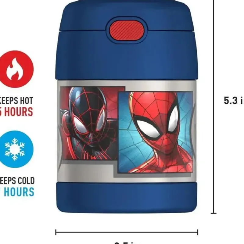 Thermos Super Heroes|Food Jars & Snack Cups*Funtainer Food Jar 10 Oz, Spider-Man