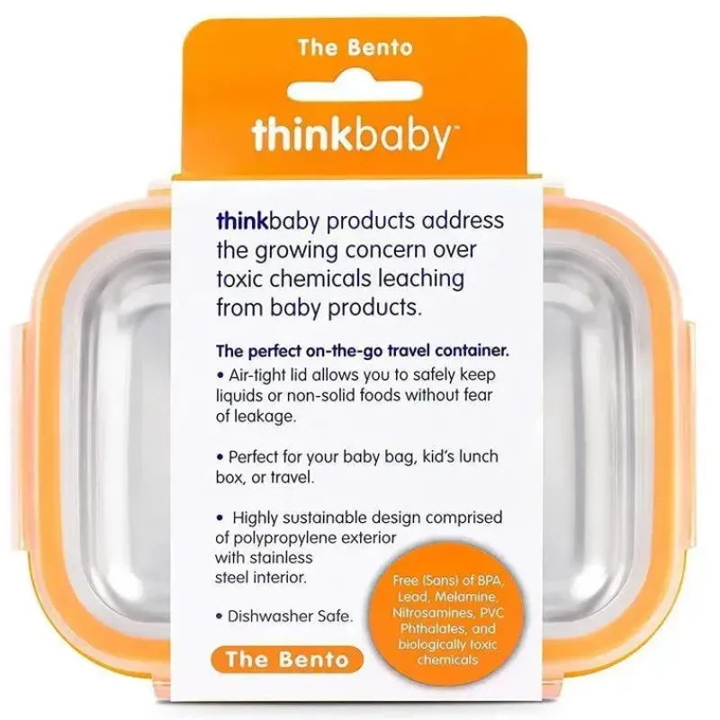 ThinkBaby Lunch Boxes & Bags|Lunch Box*- Orange Bpa Free Bento Box