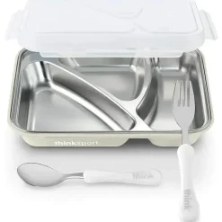 ThinkBaby Plates & Bowls|Dishes, Utensils & Food Containers*& Thinksport - Go2 Plastic Container, White