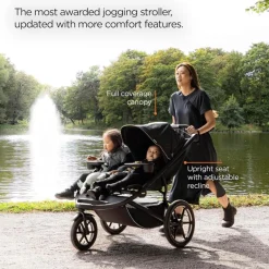 Thule Jogging Strollers*- Urban Glide 3 Double Child All-Terrain Stroller, Black