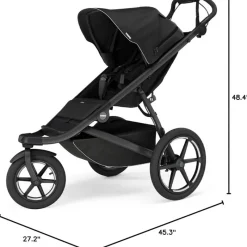 Thule Jogging Strollers*- Urban Glide 3 Single Child All-Terrain Stroller, Black
