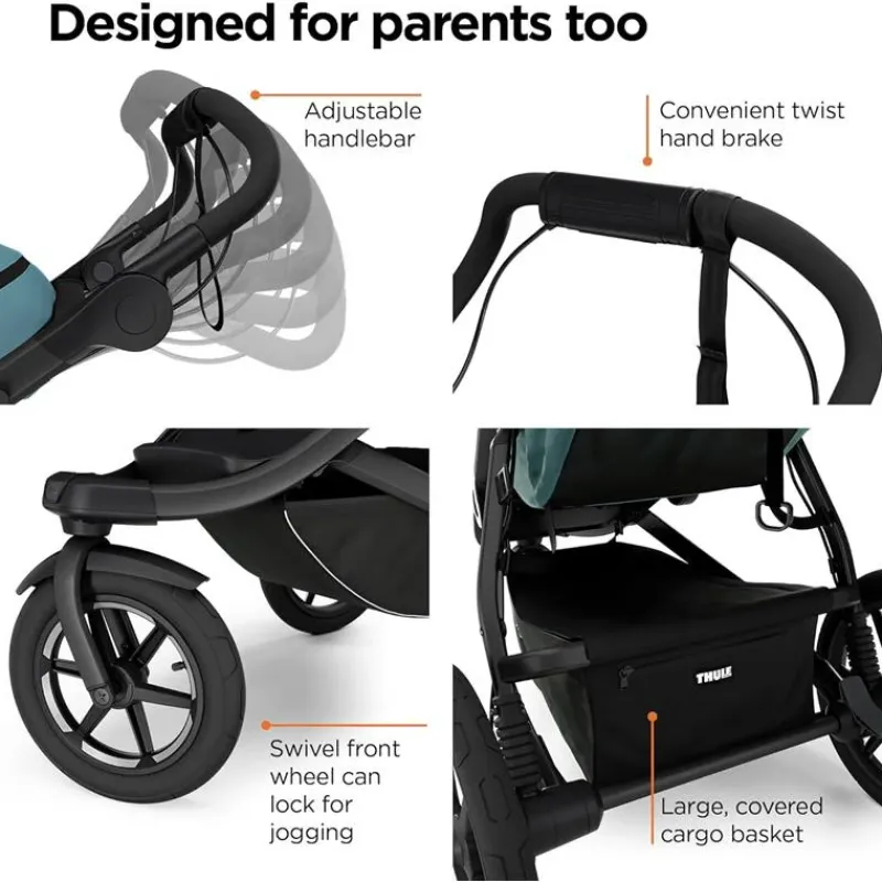 Thule Jogging Strollers*- Urban Glide 3 Single Child All-Terrain Stroller, Blue
