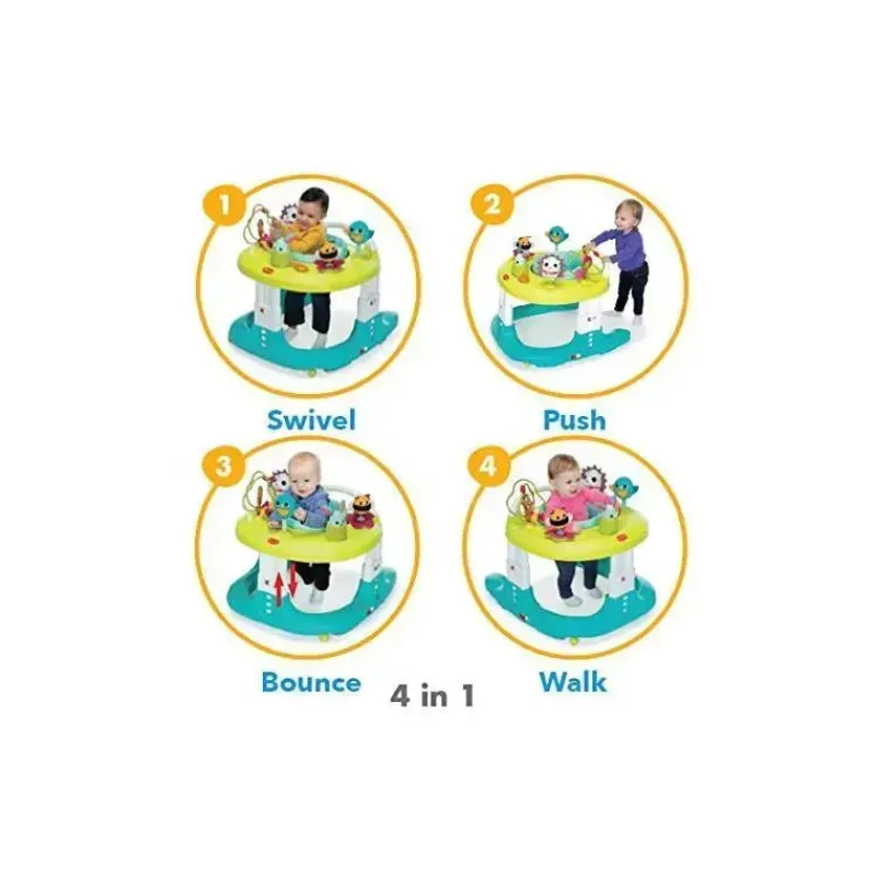 Tiny Love Activity Centers & Jumpers|Toys For 0-12 Months*- Black & White 4-In-1 Baby Walker, Here I Grow Mobile Activity Center