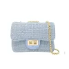 Tiny Treats Handbags & Accessories*- Classic Large Tweed Handbag, Blue