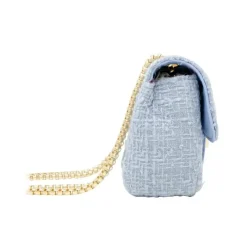 Tiny Treats Handbags & Accessories*- Classic Large Tweed Handbag, Cream