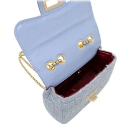 Tiny Treats Handbags & Accessories*- Classic Large Tweed Handbag, Cream
