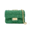 Tiny Treats Handbags & Accessories*- Classic Large Tweed Handbag, Green