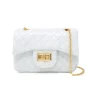 Tiny Treats Handbags & Accessories*- Classic Quilted Flower Pearl Handbag Gold