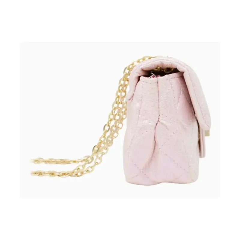 Tiny Treats Handbags & Accessories*- Classic Quilted Shiny Mini Bag, Pearl