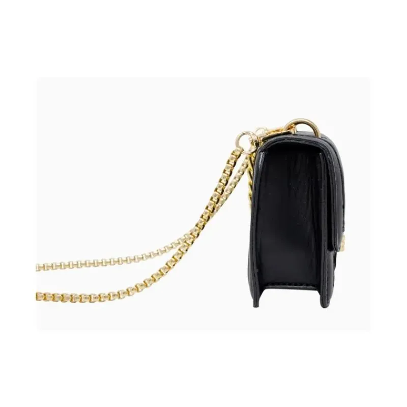 Tiny Treats Handbags & Accessories*- Classic Quilted Large Flap Handbag, Black
