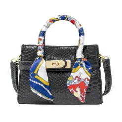 Tiny Treats Handbags & Accessories*- Crocodile Scarf Handbag, Black